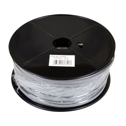 Picture of DYNAMIX 100m Roll 6-Wire Flat Cable 28 AWG, Silver colour