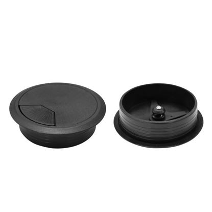 Picture of DYNAMIX 80mm Round Desk Grommet. Easily & Neatly Store your Power,