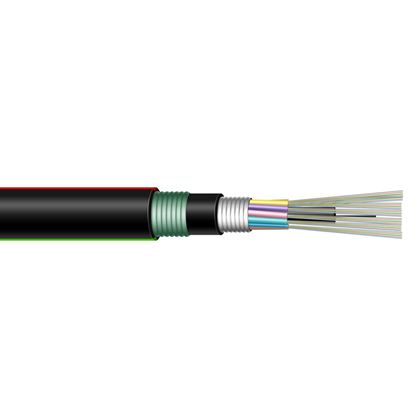Picture of DYNAMIX 500m OM3 6 Core Multimode Fibre Cable Roll. Outdoor Armoured