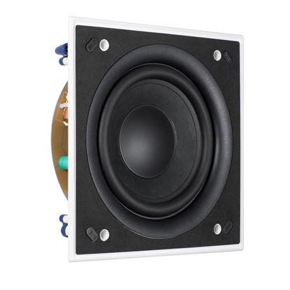Picture of KEF Ultra Thin Bezel 8' Square In-Wall Subwoofer. THX ULTRA2 , and