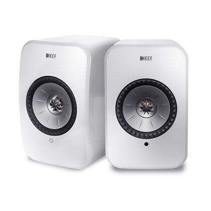 Picture of KEF LSX Wireless Mini Monitor Speakers. 4' Uni-Q driver, wireless
