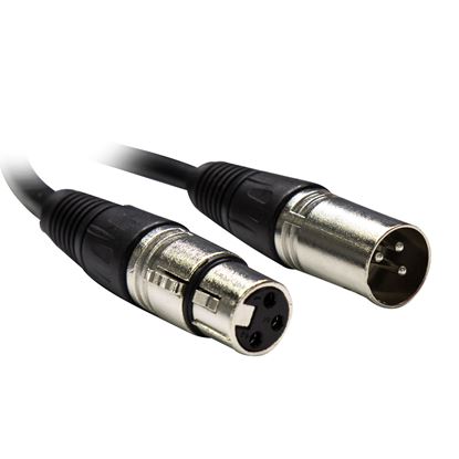 Picture of DYNAMIX 1m XLR 3-Pin Male to Female Balanced Audio Cable