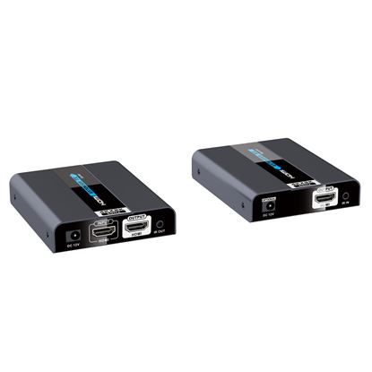 Picture of LENKENG HDMI 2.0 PoE Extender over Cat6/6A/7. Includes a Transmitter &