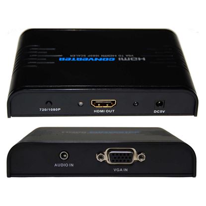 Picture of LENKENG VGA + Audio to HDMI Upscaler. Up-scales VGA to HDMI