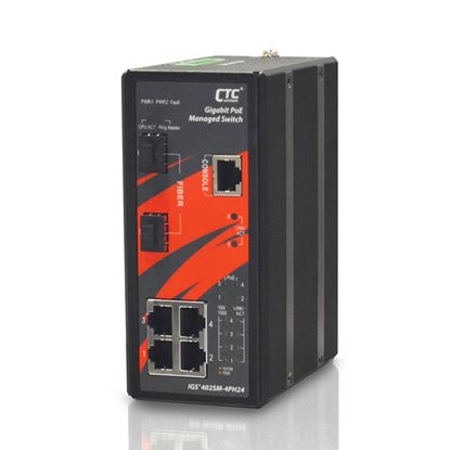 Picture of CTC UNION 4 Port Gigabit Managed PoE Switch. -10C ~60C.