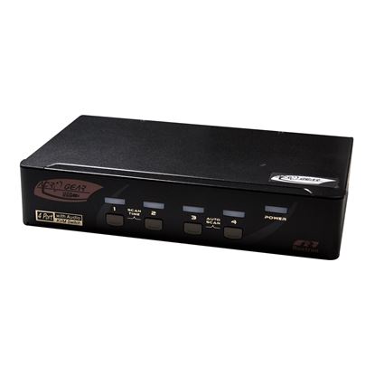 Picture of REXTRON 1-4 Automatic VGA/USB KVM Switch. Share 1x USB Keyboard/Mouse
