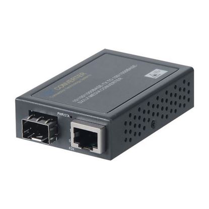 Picture of CTS Compact Gigabit SFP Media Converter. RJ45 to SFP Slot.