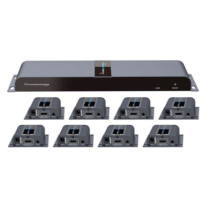 Picture of LENKENG 1 in 8 Out HDMI Extender. 1x HDMI in to 8x  RJ45 out. 8x