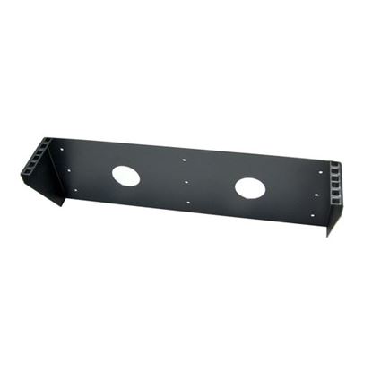 Picture of DYNAMIX 2RU Vertical Wall Mount Bracket. Dimensions: 488 x 153 x