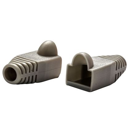 Picture of DYNAMIX GREY RJ45 Strain Relief Boot (6.0mm Outside Diameter). 20pk
