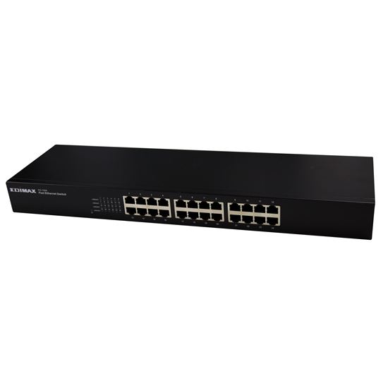 Picture of EDIMAX 24 Port 10/100Fast Ethernet Rack-mount Switch.