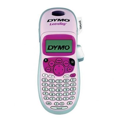 Picture of DYMO LetraTag 100H Handheld Label Maker, Pink, with 13-character LCD