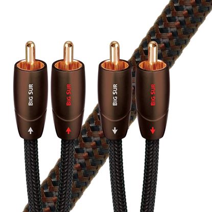 Picture of AUDIOQUEST Big Sur 1.5M 2 to 2 RCA male. Solid perf surface Copper