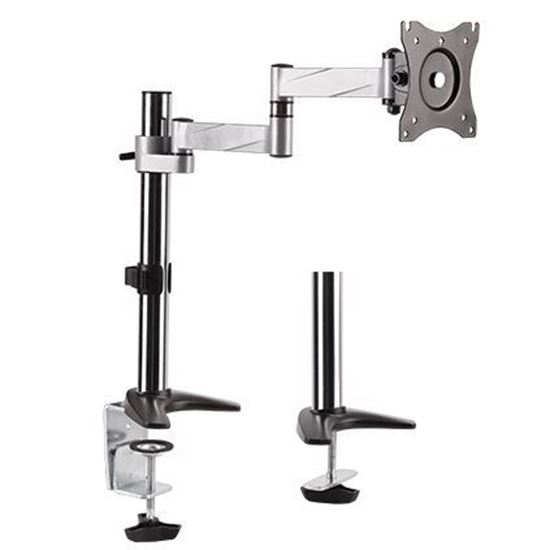 Picture of BRATECK 13"-27" Single Monitor Desk Mount. Max Load 8kgs. Rotate,