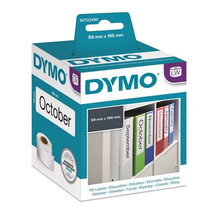 Picture of DYMO Genuine LabelWriter Lever Arch File Labels 59mm x 190mm