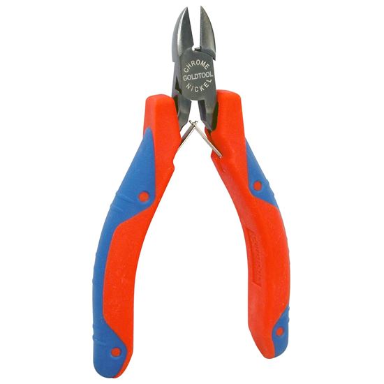 Picture of GOLDTOOL 110mm Diagonal Cutter Polished CRV Precision Plier. 11mm