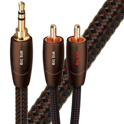 Picture of AUDIOQUEST Big Sur 3M 3.5mm to 2 RCA. Solid perf surface Copper