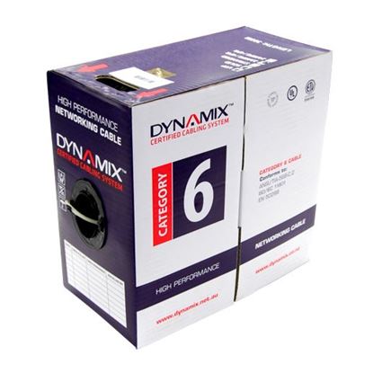 Picture of DYNAMIX 305m Cat6 White UTP STRANDED Cable Roll, 250MHz, 24
