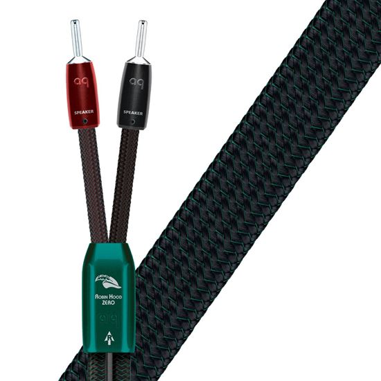 Picture of AUDIOQUEST Robin Hood Zero speaker cable. 3M pair, full range. 13AWG