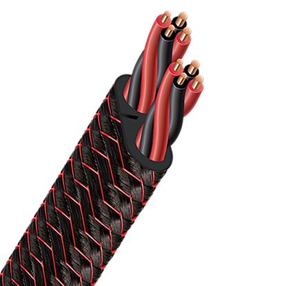 Picture of AUDIOQUEST Speaker Cable Rocket 33 - 14 AWG - Black Red Braid - 50m