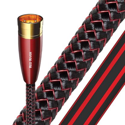 Picture of AUDIOQUEST Red River 1.5M XLR to XLR pair. Solid perfect surface