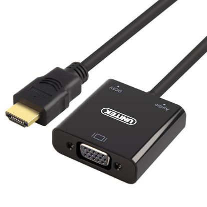 Picture of UNITEK HDMI to VGA Converter with Audio. 17cm Cable Length. Convert
