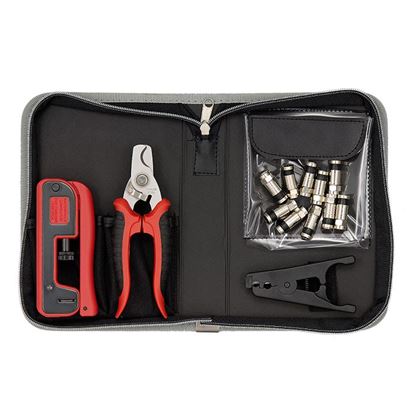 Picture of SPROTEK 13 Piece Compression Crimp Tool Kit. Included in kit - All