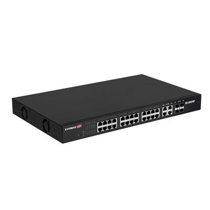 Picture of EDIMAX 24Port 10/100 Fast Ethernet PoE+ Long Range Web Smart Switch.