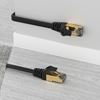 Picture of UNITEK 15m CAT 7 Black Flat SSTP 32AWG Patch Lead in PVC Jacket.