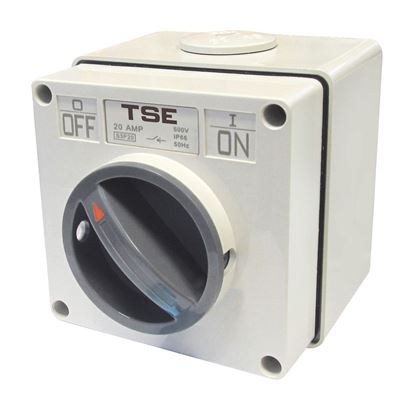 Picture of TRADESAVE Weatherproof Switch, 2 Pole 10A, IP66 Rating, Stainless