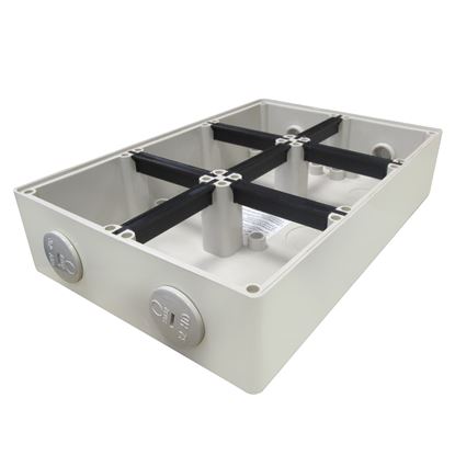 Picture of TRADESAVE Mounting Base 6 Gang IP66, Stainless Steel Cover
