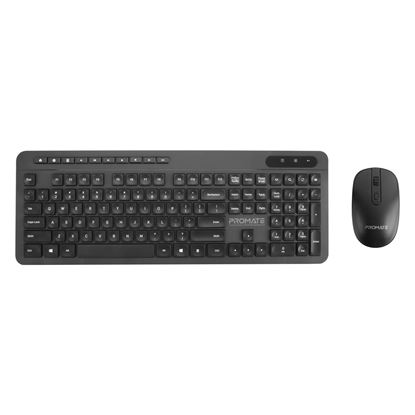 Picture of PROMATE Wireless Multimedia Keyboard and Mouse Combo. Full