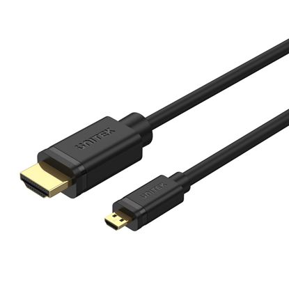 Picture of UNITEK 2M Micro HDMI Male to HDMI Male Cable.