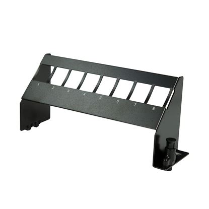 Picture of DYNAMIX 8-Port Angled Mounting Blank Panel. Designed for