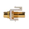Picture of DYNAMIX Yellow RCA to RCA Keystone Adapter. Gold Plated