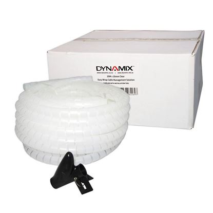 Picture of DYNAMIX 20mx20mm Easy Wrap - Cable Management Solution, Bulk Packed,