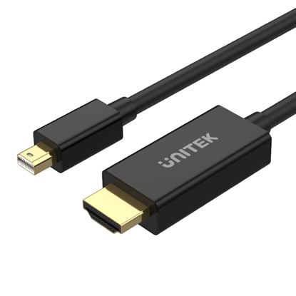 Picture of UNITEK 2M Mini DisplayPort Male to to HDMI Male Adapter Cable.
