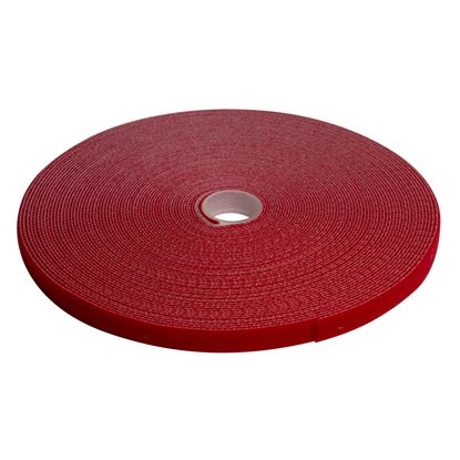 Picture of DYNAMIX Hook & Loop Roll 20m x 12mm dual sided, RED colour.