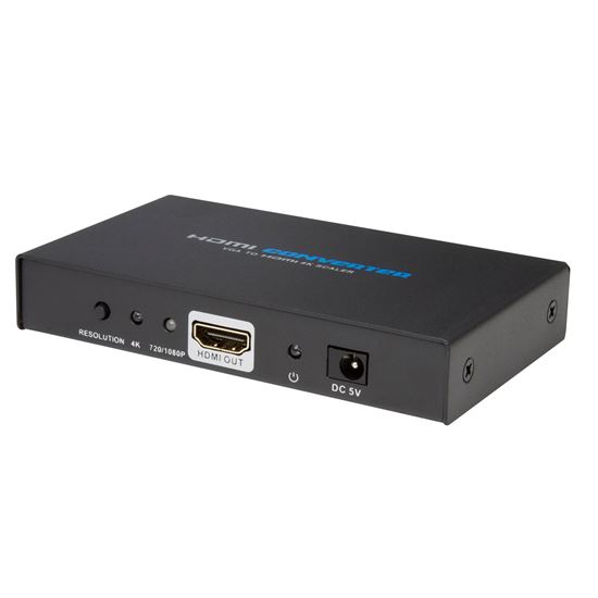 Picture of LENKENG VGA to HDMI2.0 Converter. Built-in scaler to upscale video