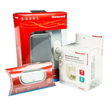 Picture of HONEYWELL Wireless Series 3 Portable Doorbell Bundle.
