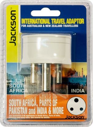 Picture of JACKSON Outbound Travel Adaptor. Converts NZ/AUS Plugs for use in