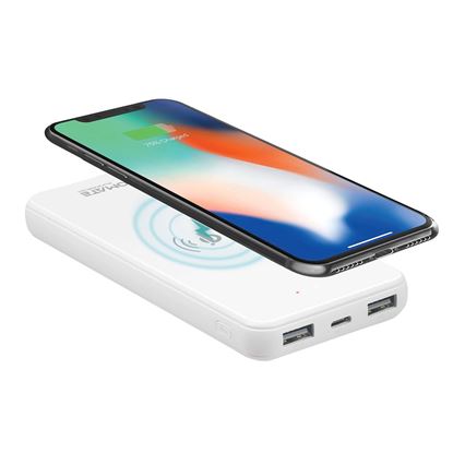 Picture of PROMATE 10000mHA Wireless Charging Qi Power Bank, 2 Way USB-C Port,