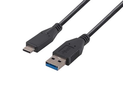 Picture of DYNAMIX 3M, USB 3.1 USB-C Male to USB-A Male Cable. Black Colour.