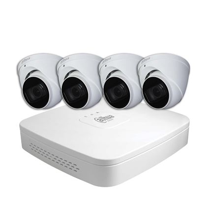 Picture of DAHUA 4-Channel IP Surveillance Kit Includes 4-Port 4K PoE NVR with