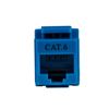 Picture of DYNAMIX Cat6 BLUE Keystone RJ45 Jack for 110 Face Plate. T568A/