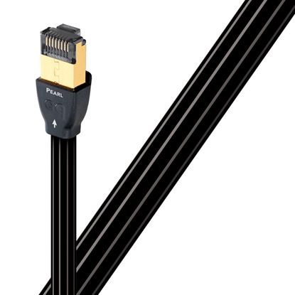 Picture of AUDIOQUEST Pearl 5M ethernet cable. Long grain copper (LGC).