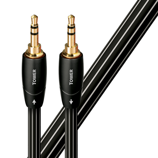 Picture of AUDIOQUEST Tower 1M 3.5mm M to 3.5mm M. Solid Long Grain Copper.