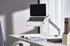 Picture of BRATECK Laptop Holder for Monitor Arms. Adjustable Width to fit most