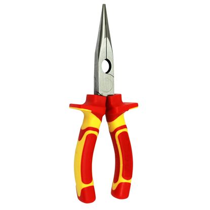 Picture of GOLDTOOL 175mm Insulated Sharp Nose Pliers. Large Shoulders