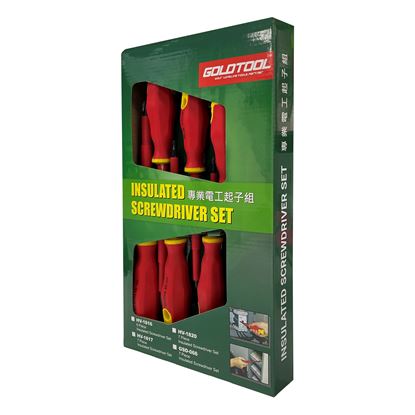 Picture of GOLDTOOL 8-Piece Electrical Insulated Screwdriver Set,